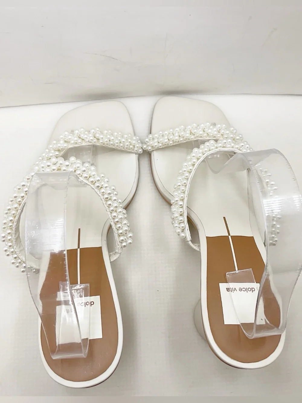 🆕{Dolce Vita} Noel Vanilla Pearls Sandals
